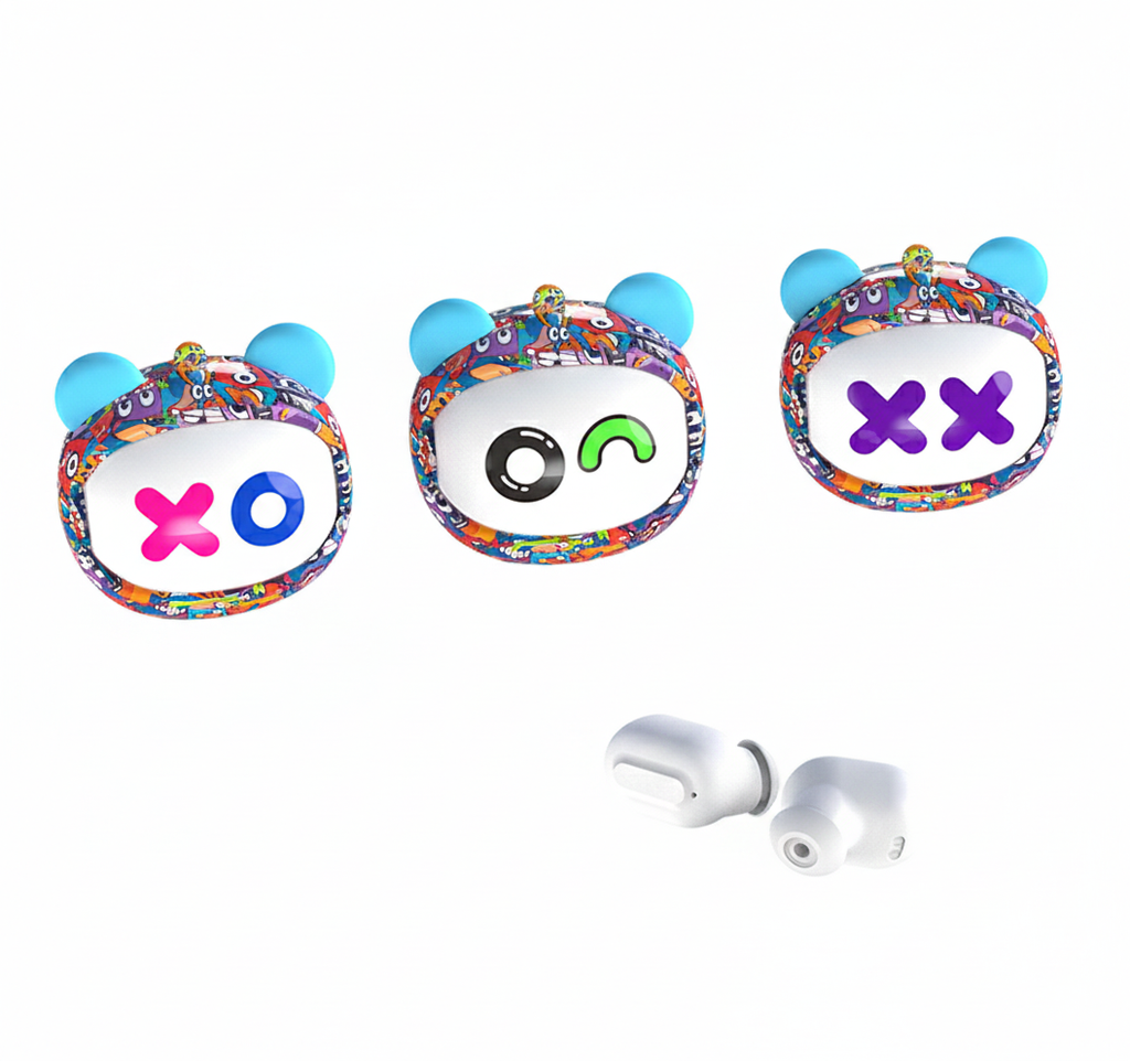 AUDÍFONOS INALÁMBRICOS CUTE MONSTER ROLLING FACE