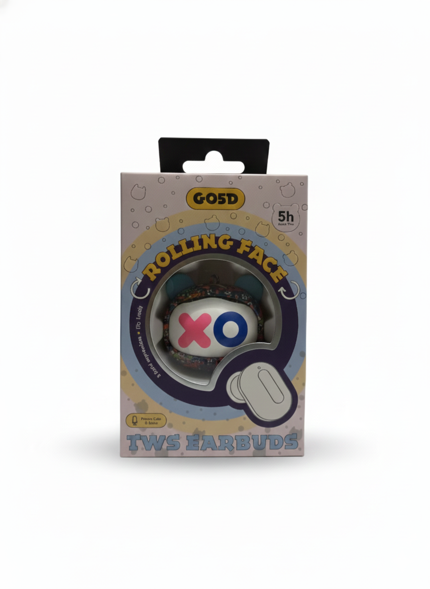 AUDÍFONOS INALÁMBRICOS CUTE MONSTER ROLLING FACE